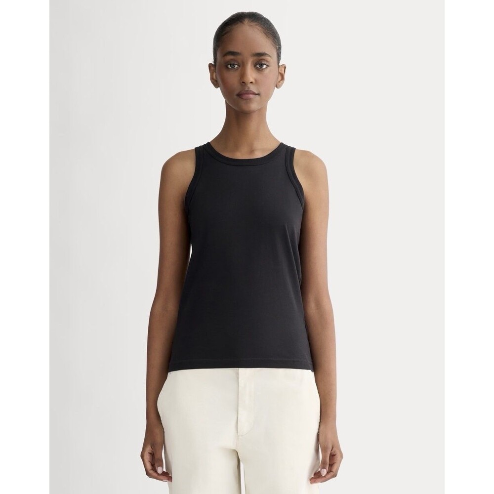 Everlane Tank Top in Essential Cotton - Black sz Small